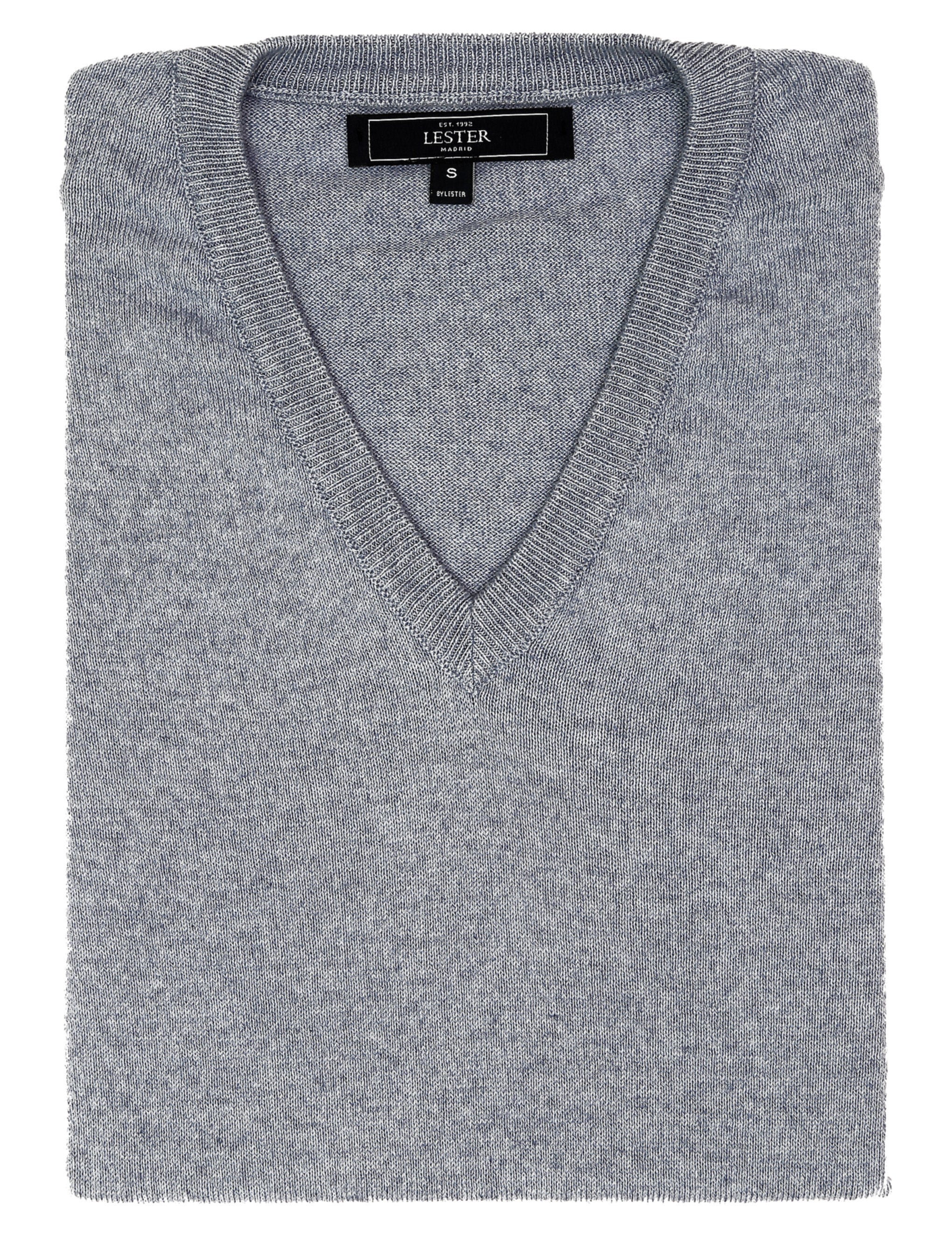Jersey pico algodón cashmere Azul claro