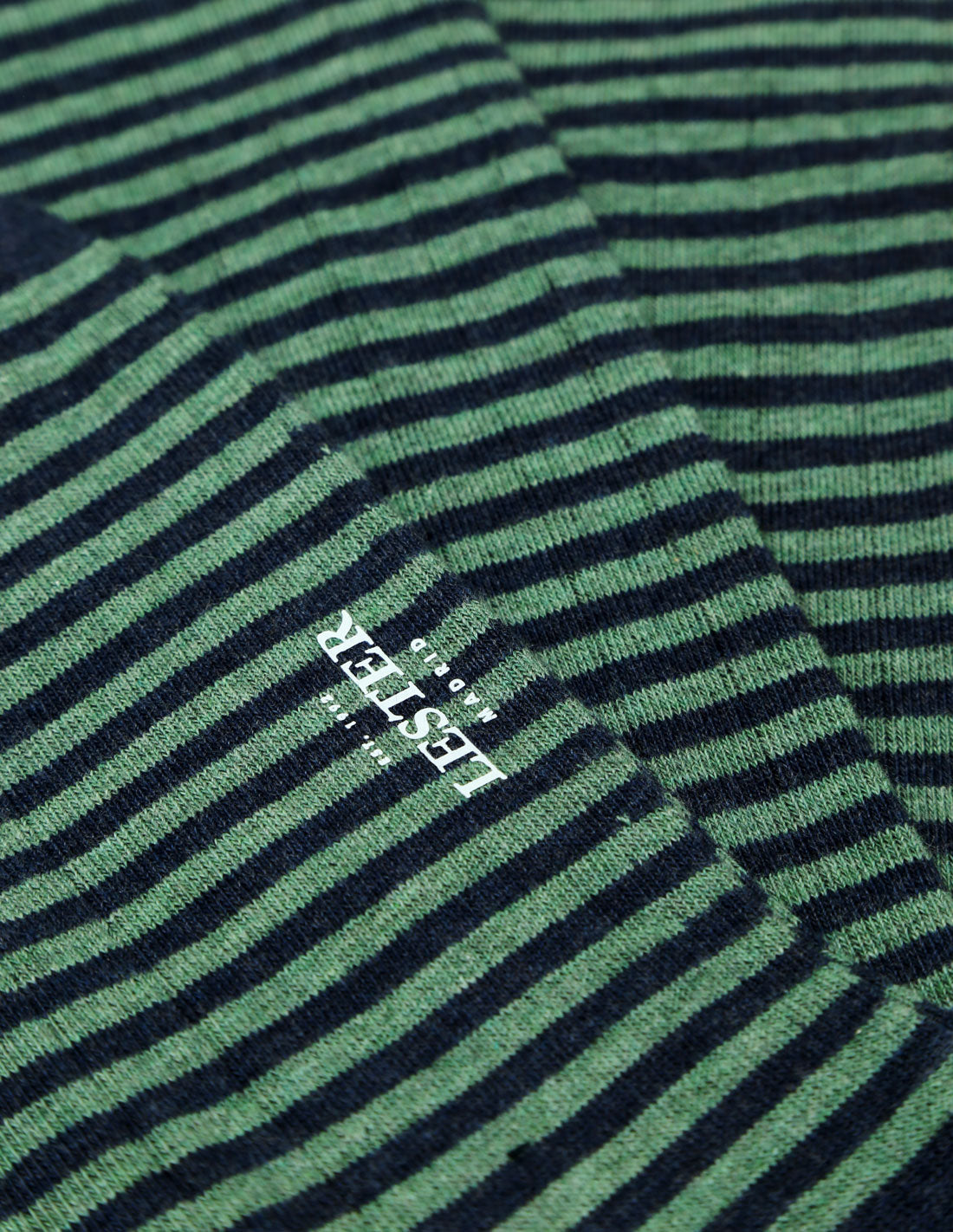Calcetin algodón rayas finas Azul/verde (117574_2.jpg)