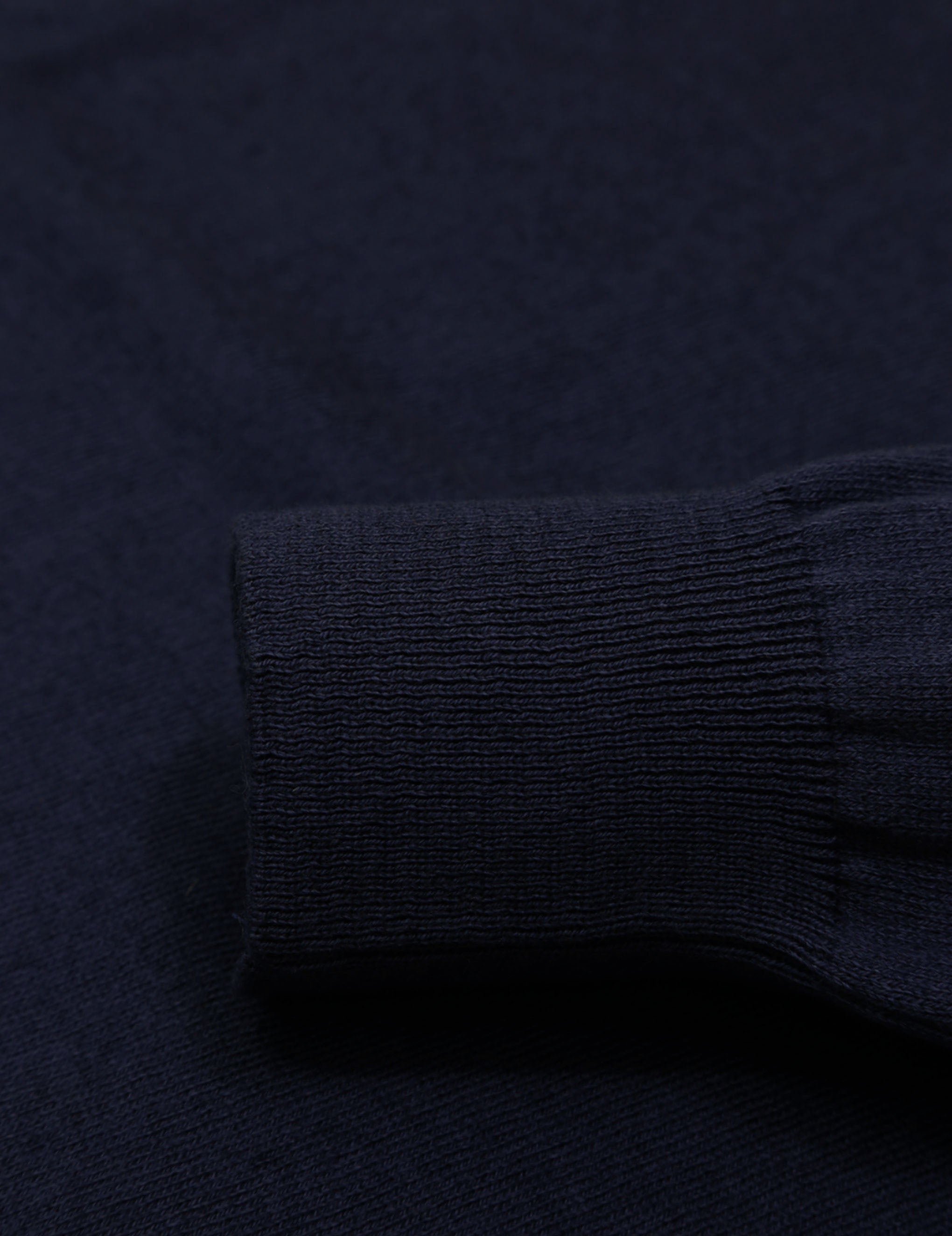 Jersey pico algodón cashmere Azul oscuro