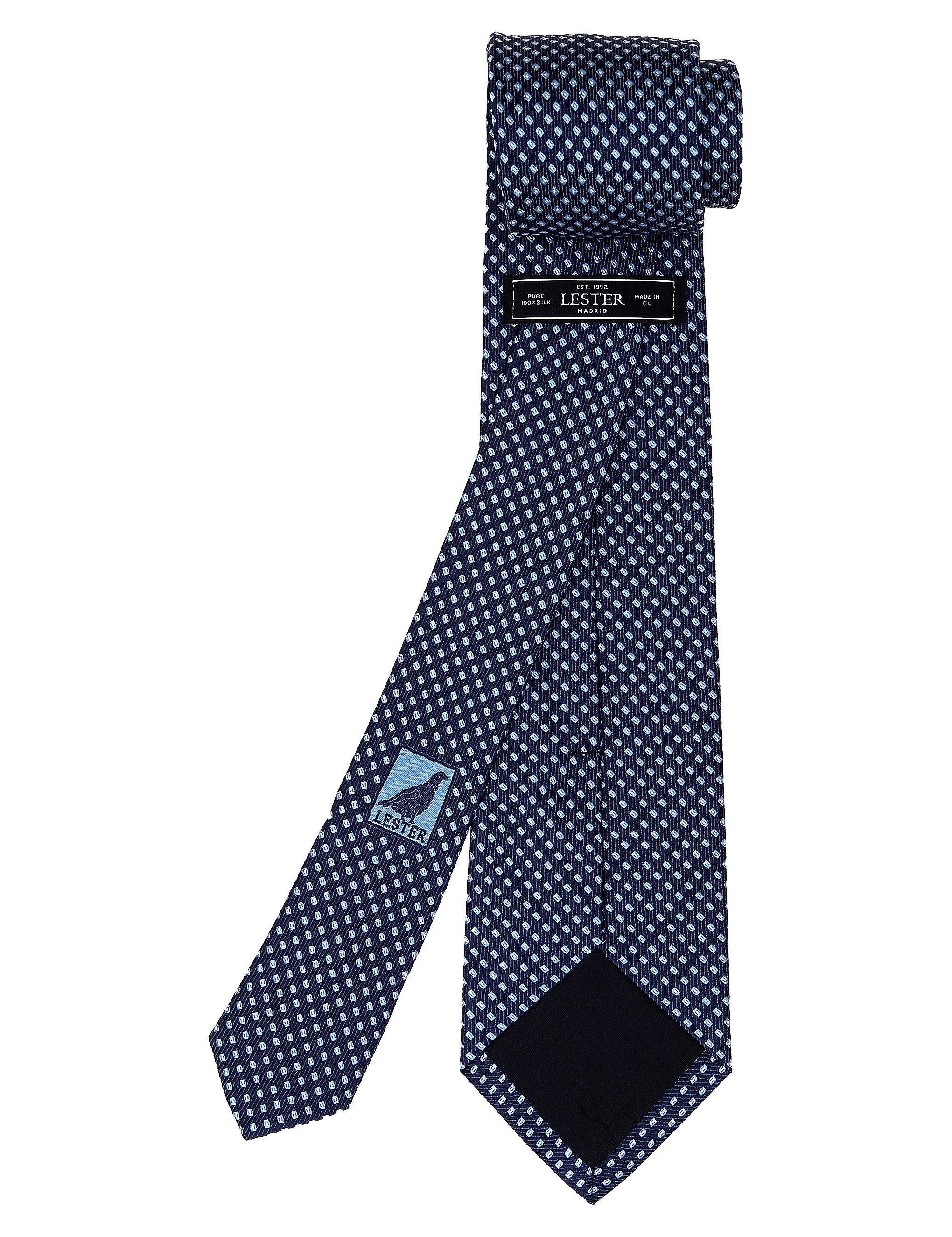 Corbata capsula bicolor Azul/azul