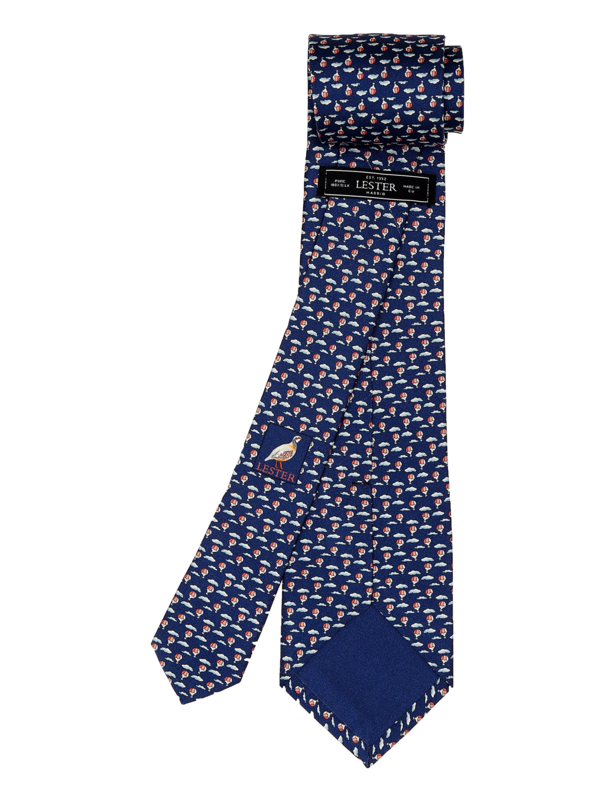Corbata globos Azul/rojo