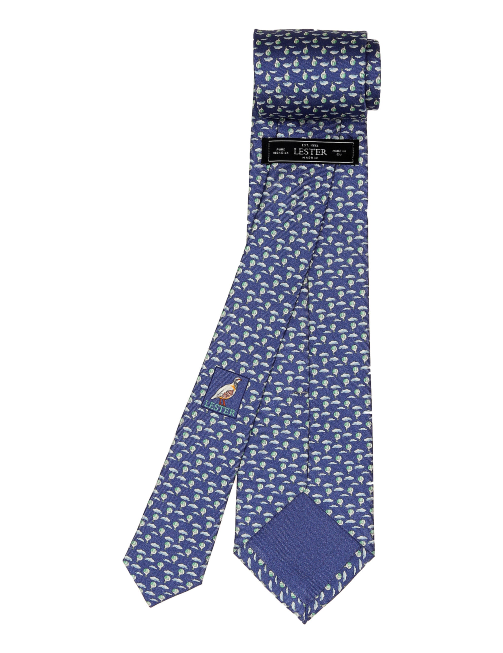 Corbata globos Azul/verde