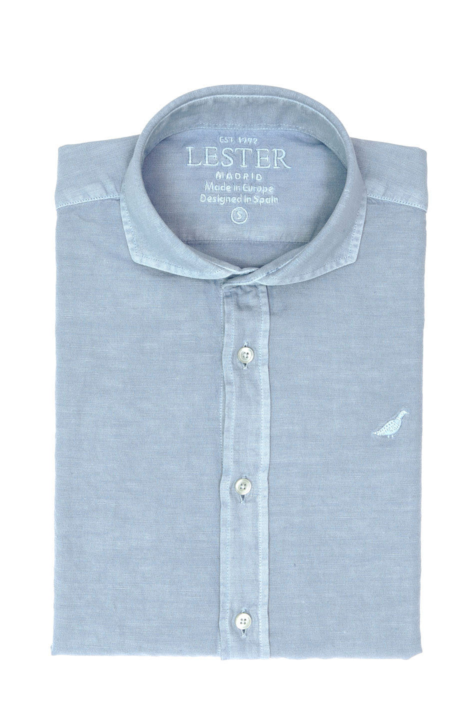 Camisa Lino Algodón Lavada Azul Medio (118546_1.jpg)