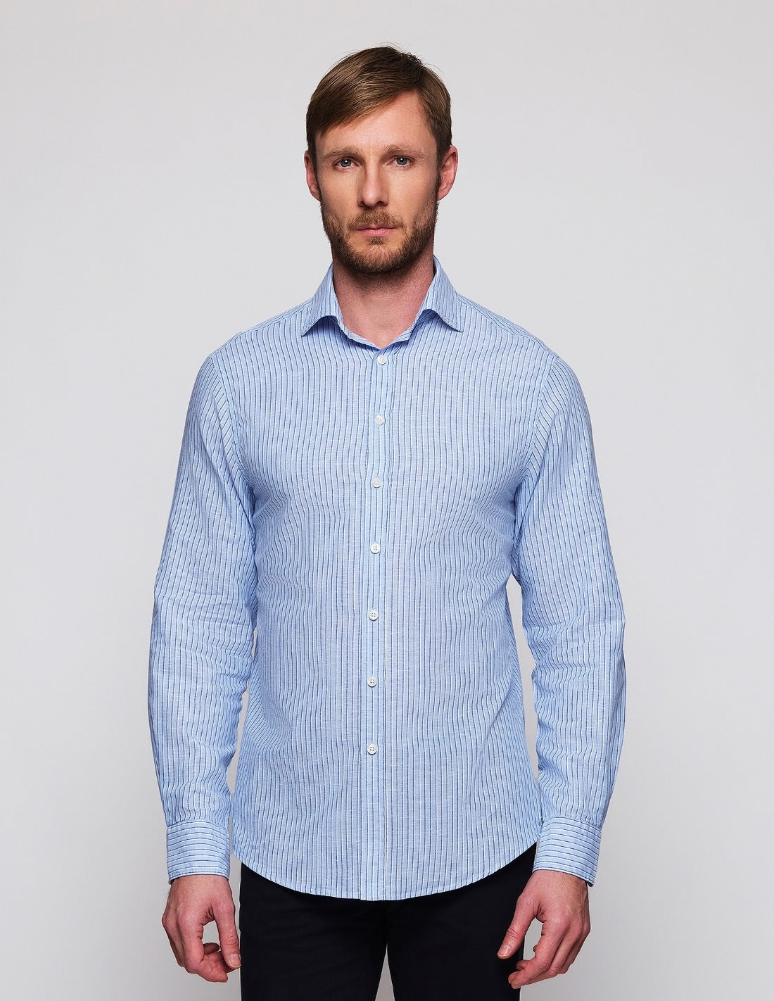 Camisa Sport Lino Algodón Raya Doble Azul (118587_1.jpg)