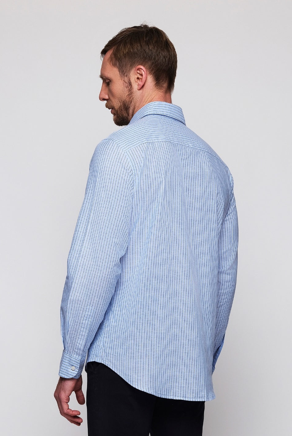 Camisa Sport Lino Algodón Raya Doble Azul (118587_2.jpg)