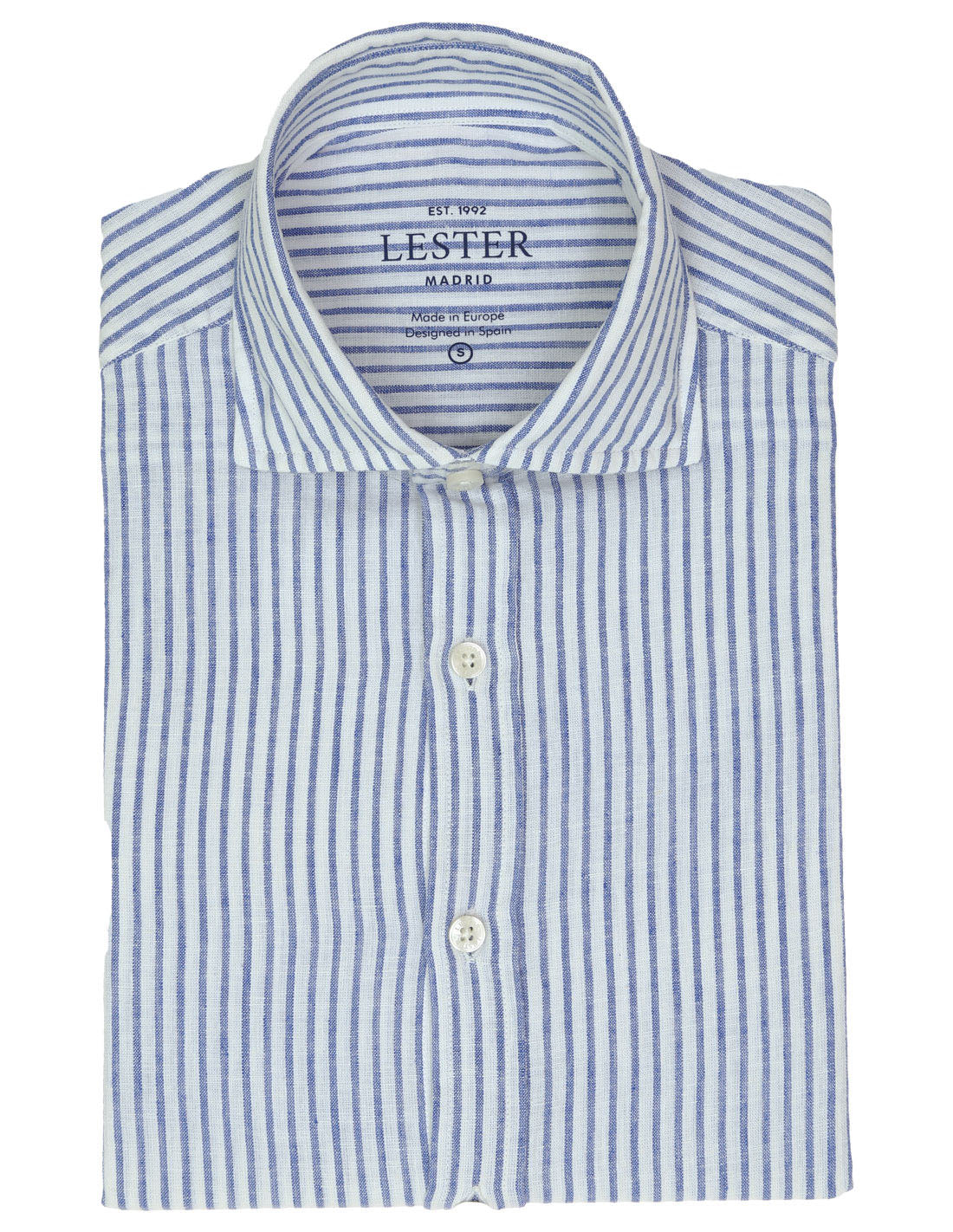 Camisa Sport Lino Algodón Raya Ancha Azul (118589_1.jpg)