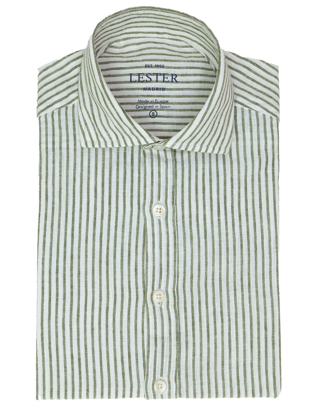 Camisa Sport Lino Algodón Raya Ancha Kaki (118590_4.jpg)