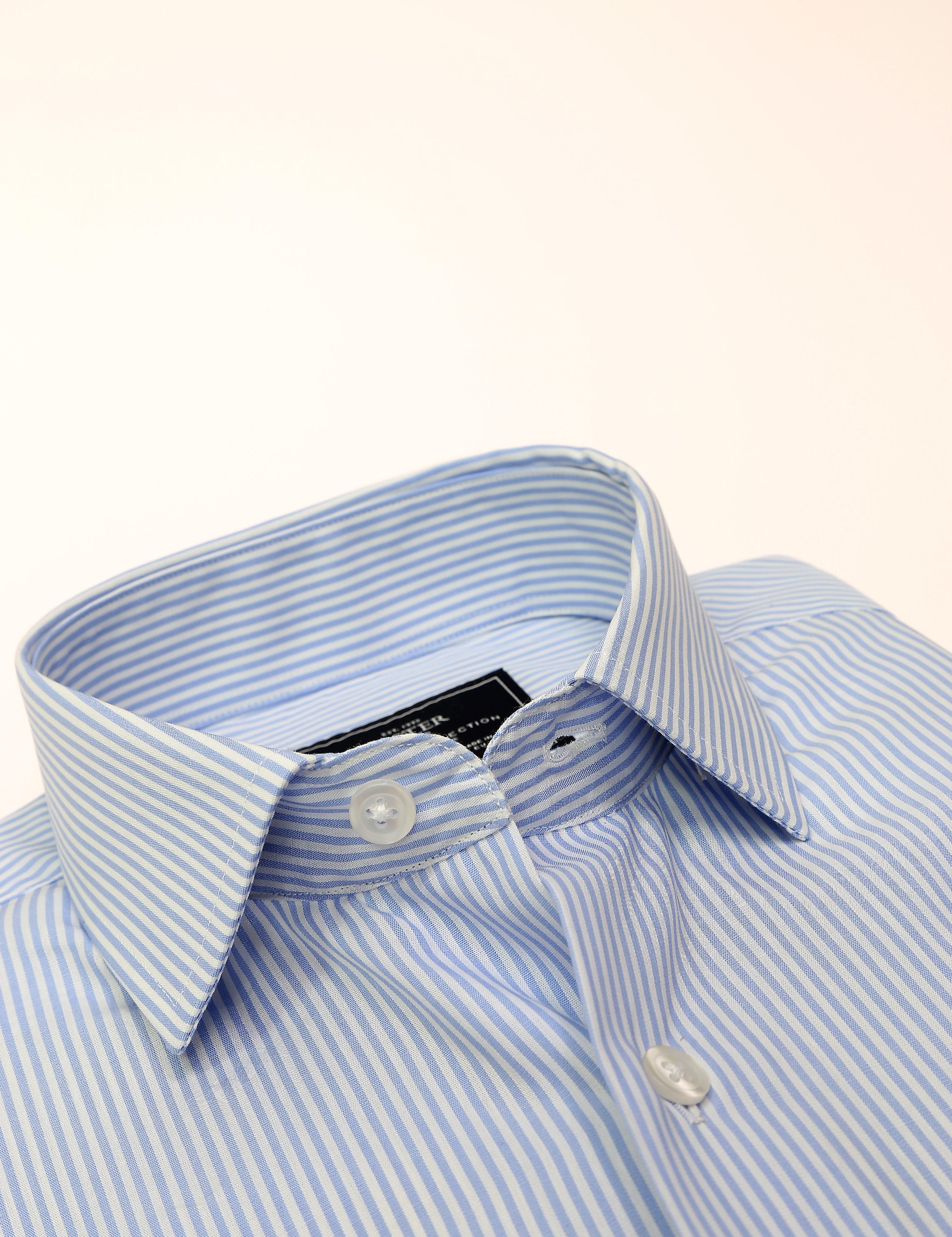 Camisa vestir raya ancha Azul