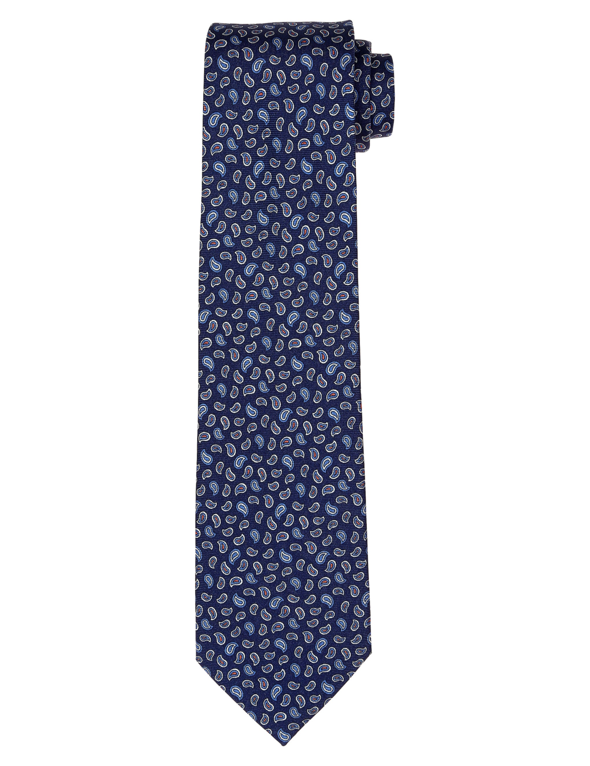 Corbata cashmeres pequeños Azul/azul