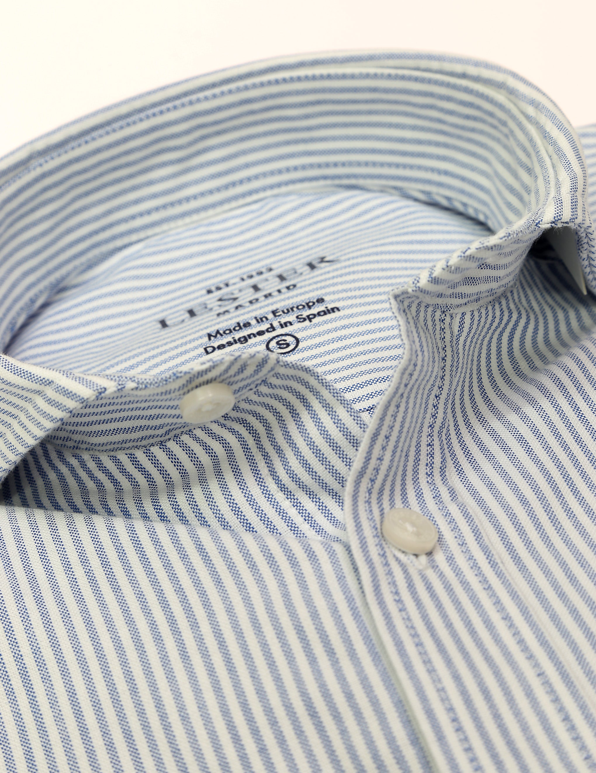 Camisa sport oxford raya fina Azul