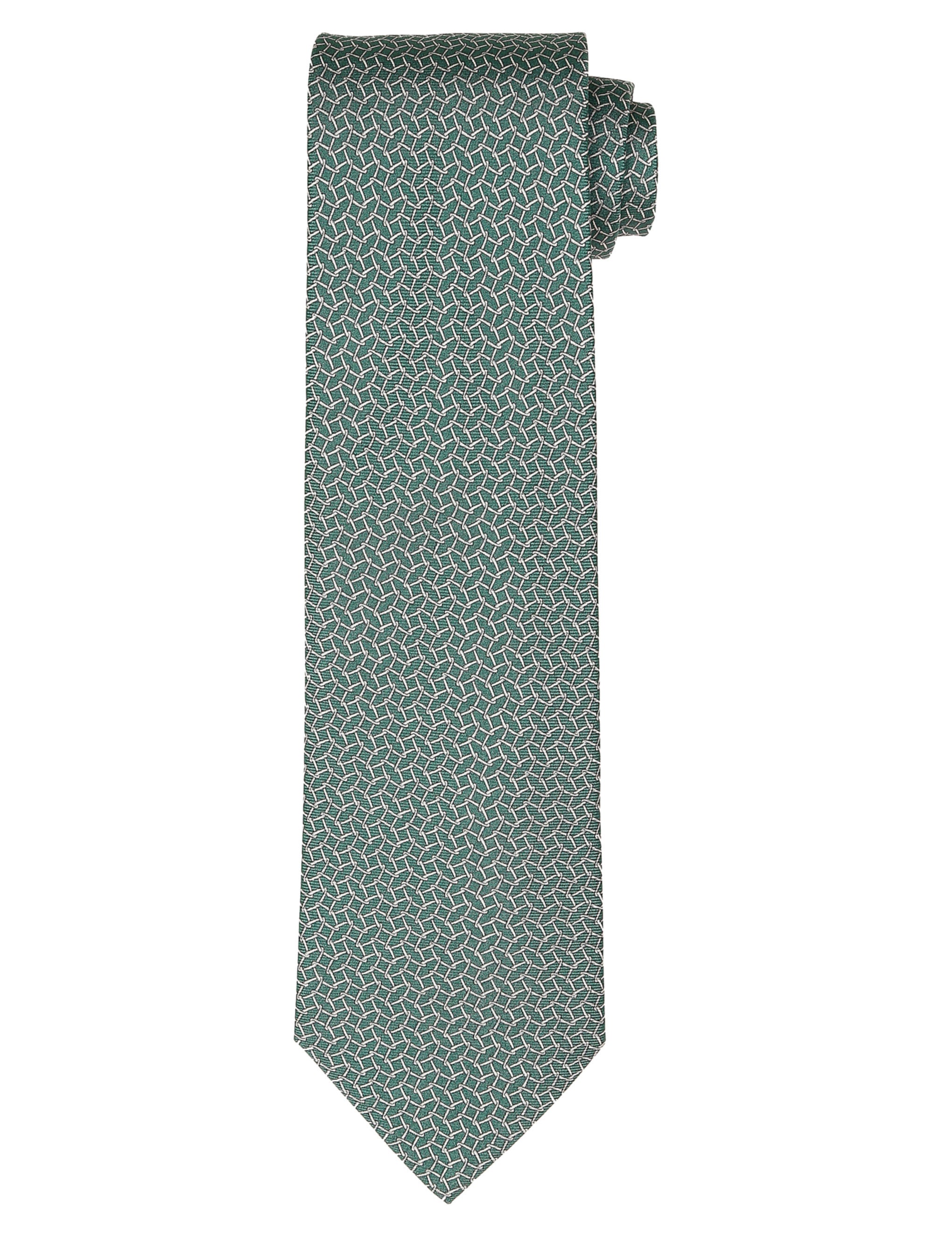 Corbata prismas Verde/gris