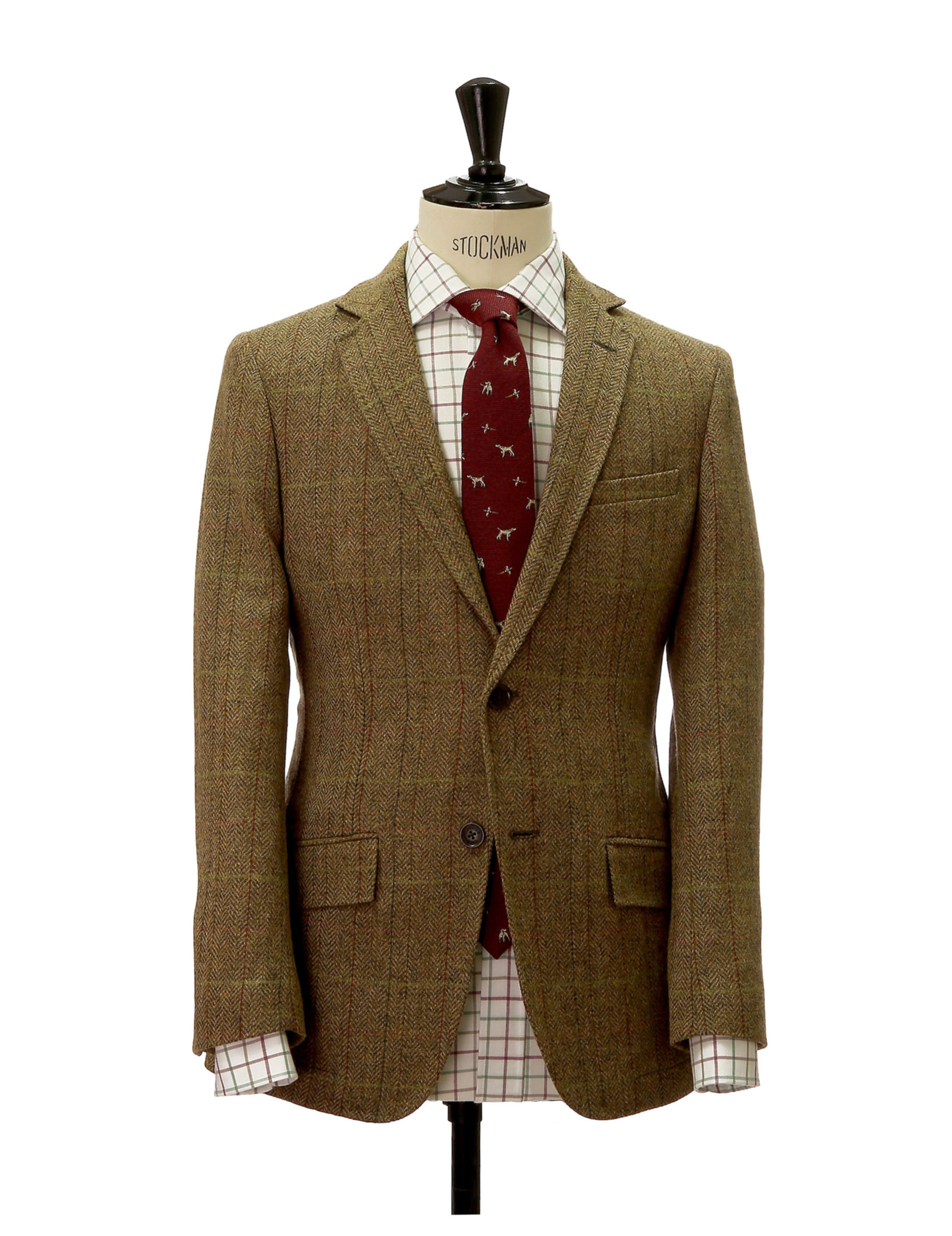 Chaqueta tweed essex Verde