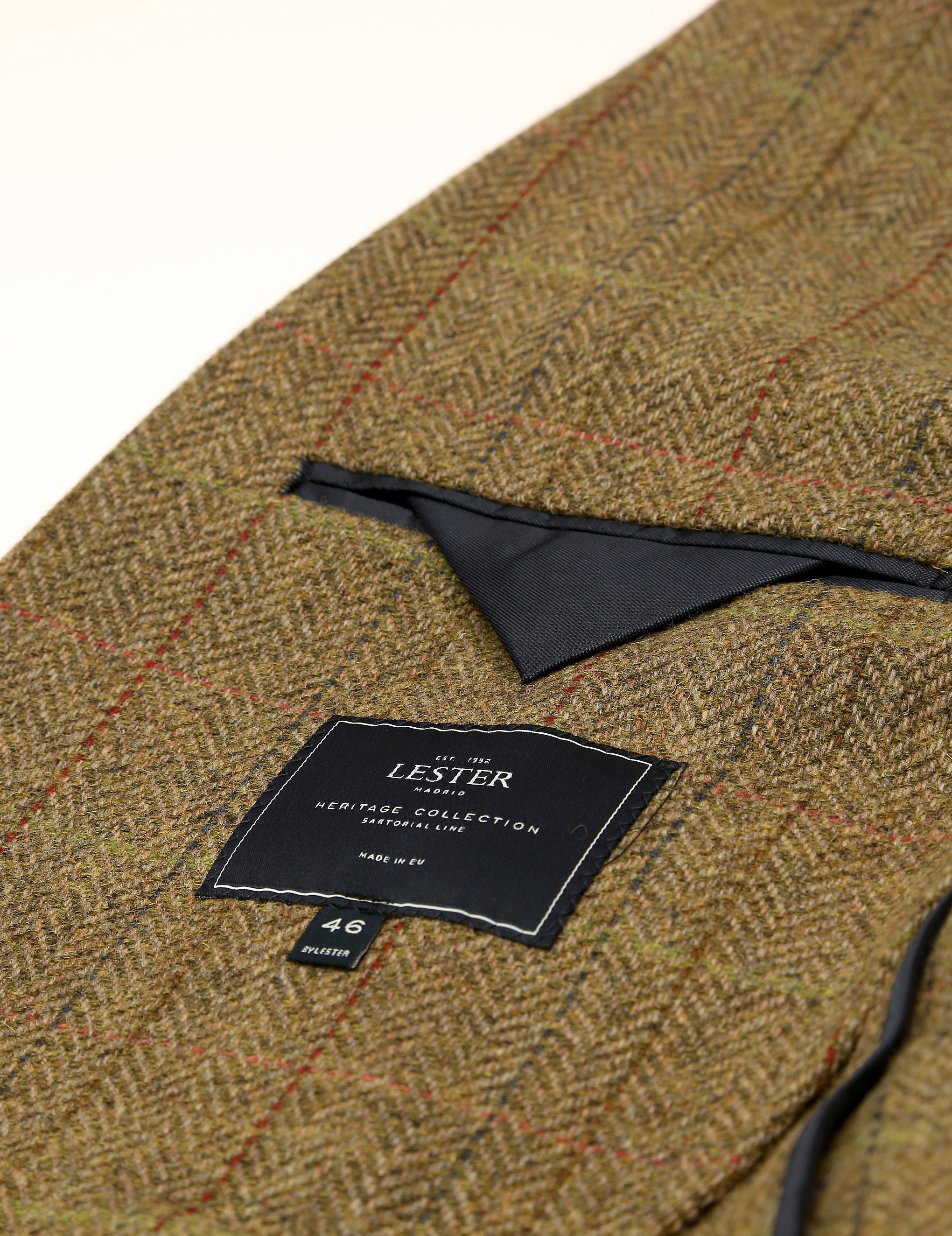 Chaqueta tweed essex Verde