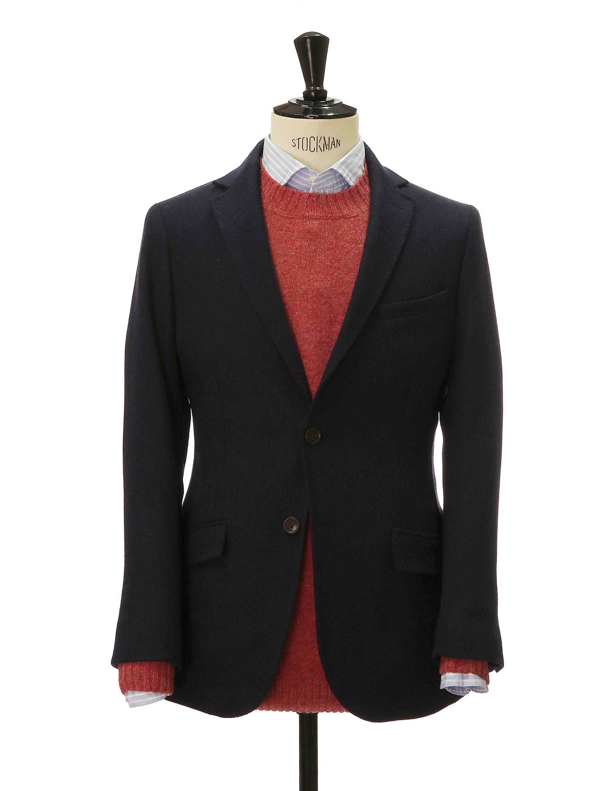 Chaqueta tweed sarga Azul