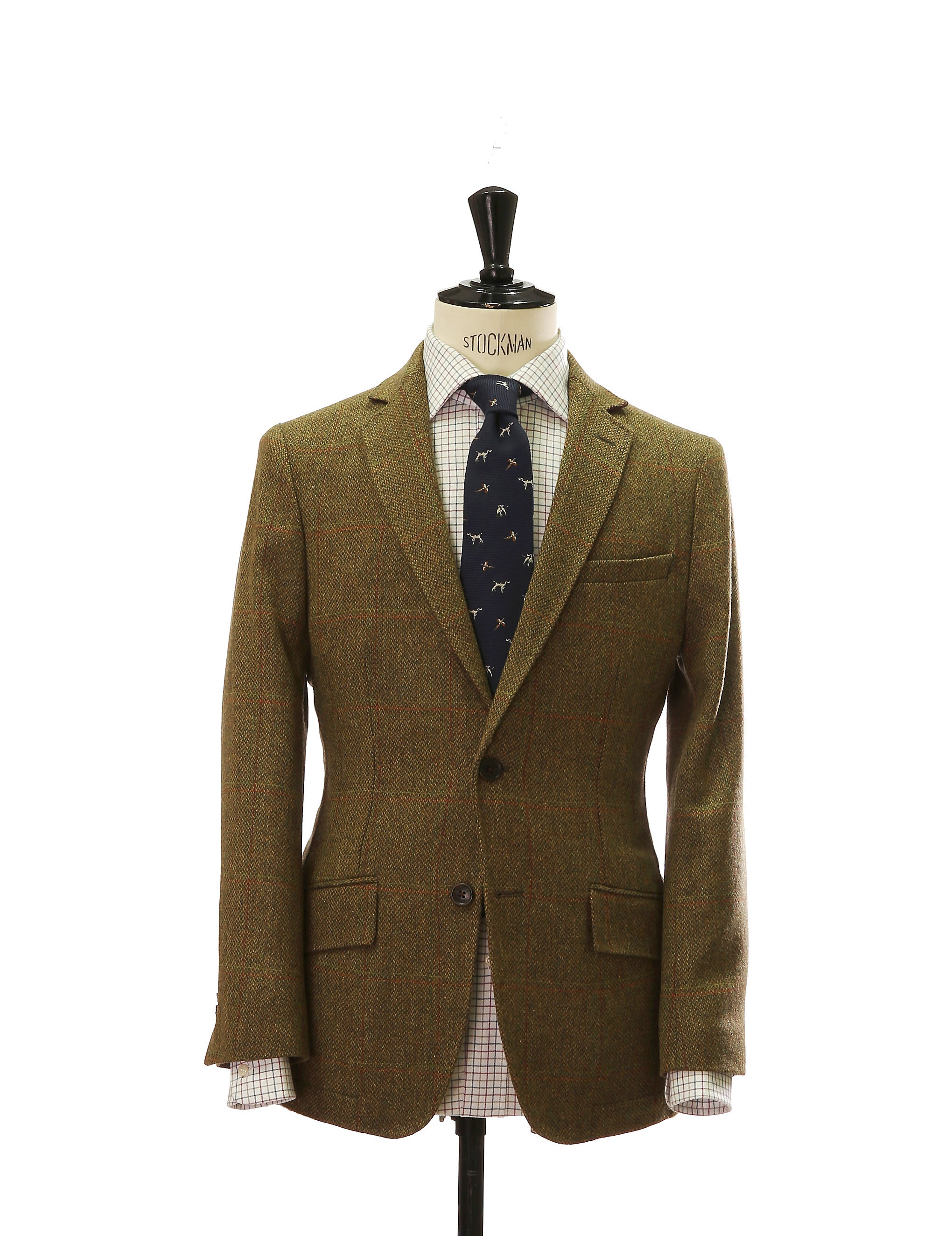 Chaqueta tweed norfolk Verde