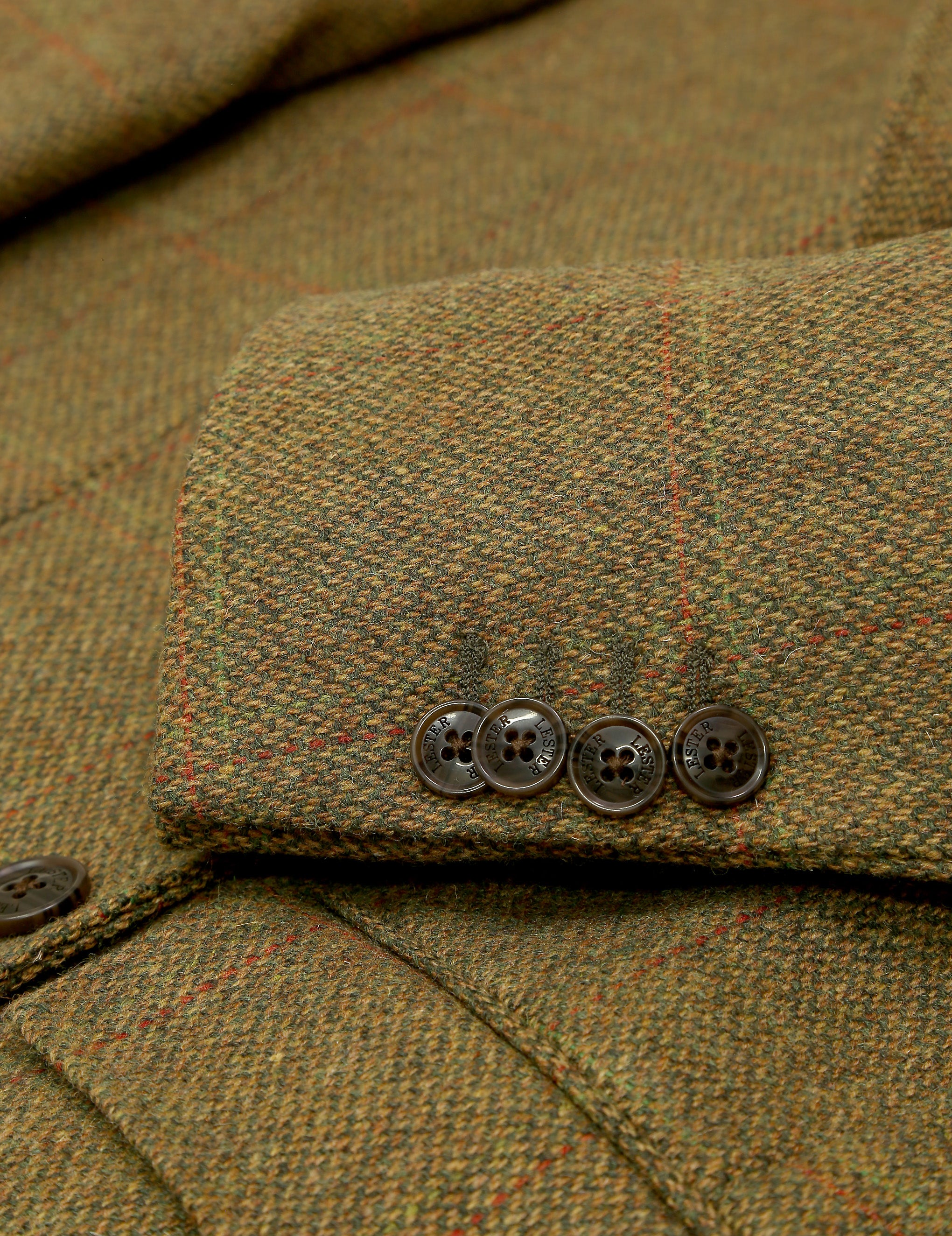 Chaqueta tweed norfolk Verde