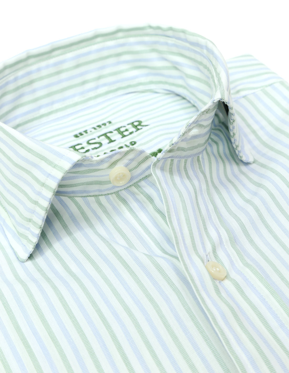 Camisa sport lavada raya bicolor Azul/verde
