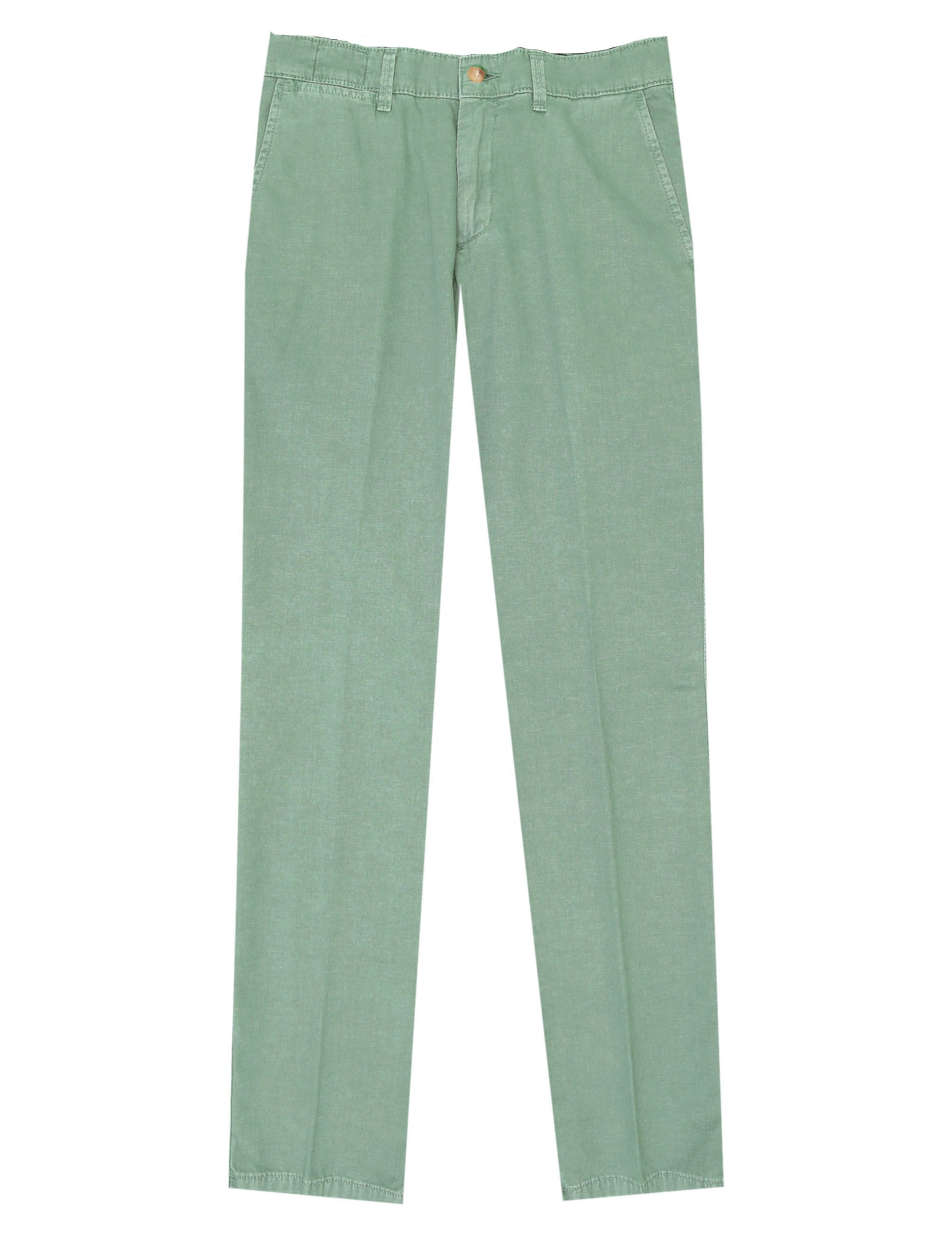 Pantalón lino algodón tencel Verde