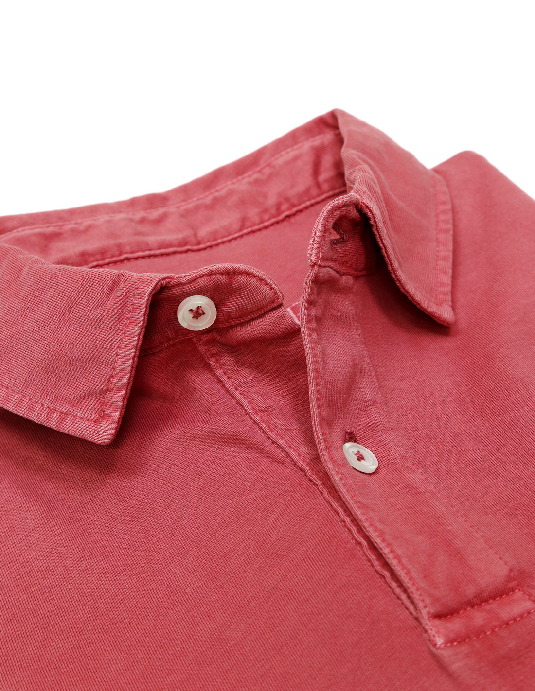 Polo jersey lavado Fresa
