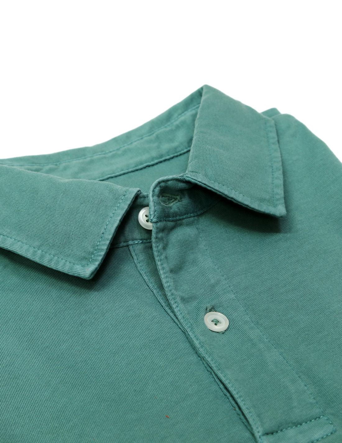 Polo jersey lavado Verde
