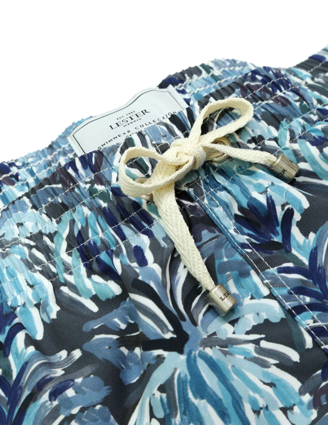 Traje de baño palmeras Azul