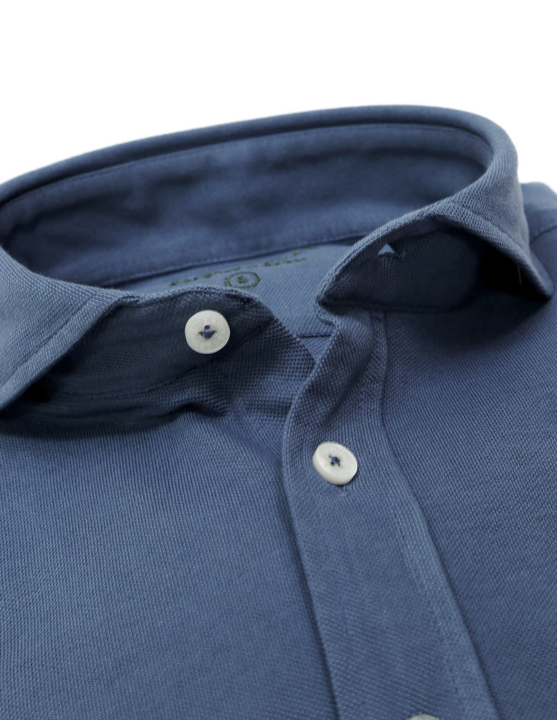 Camisa pique malla Azul oscuro