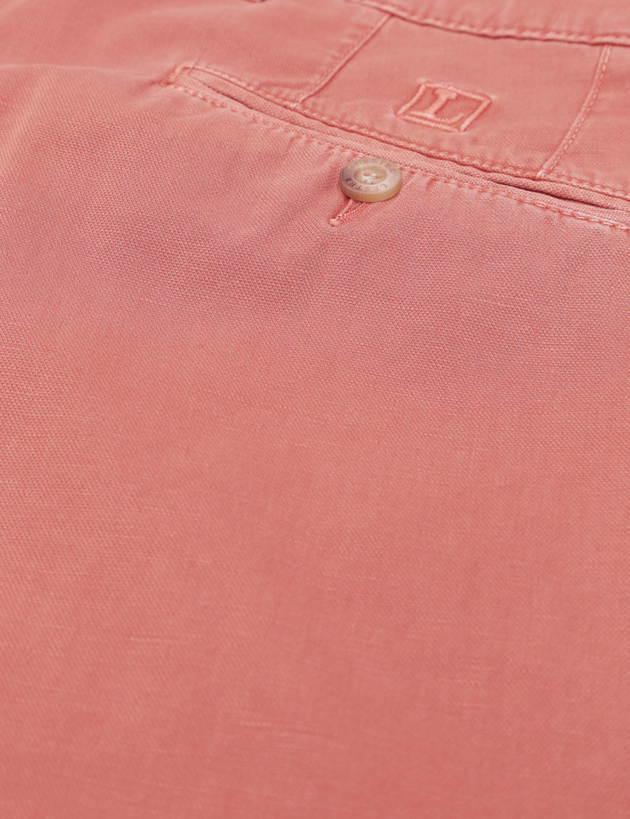 Pantalón lino algodón tencel Rojo