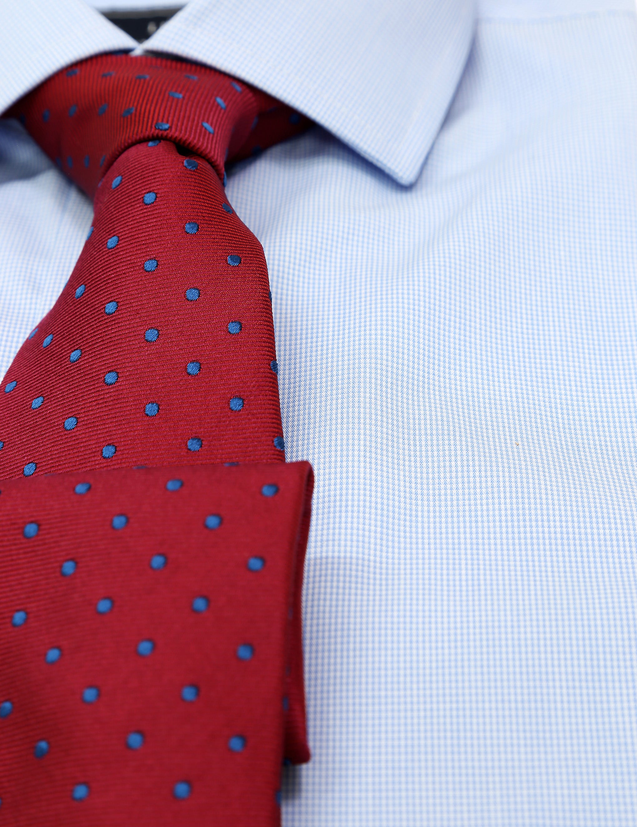 Camisa vestir vichy Azul