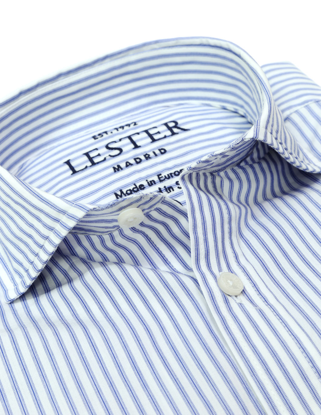 Camisa sport popelin doble raya Azul/azul