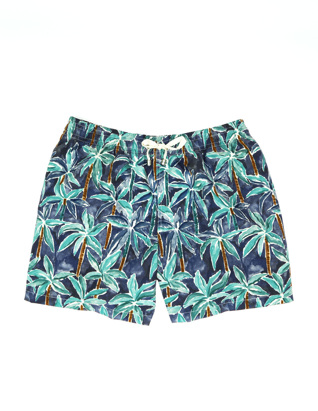 Traje de baño palmeras grandes Azul/verde