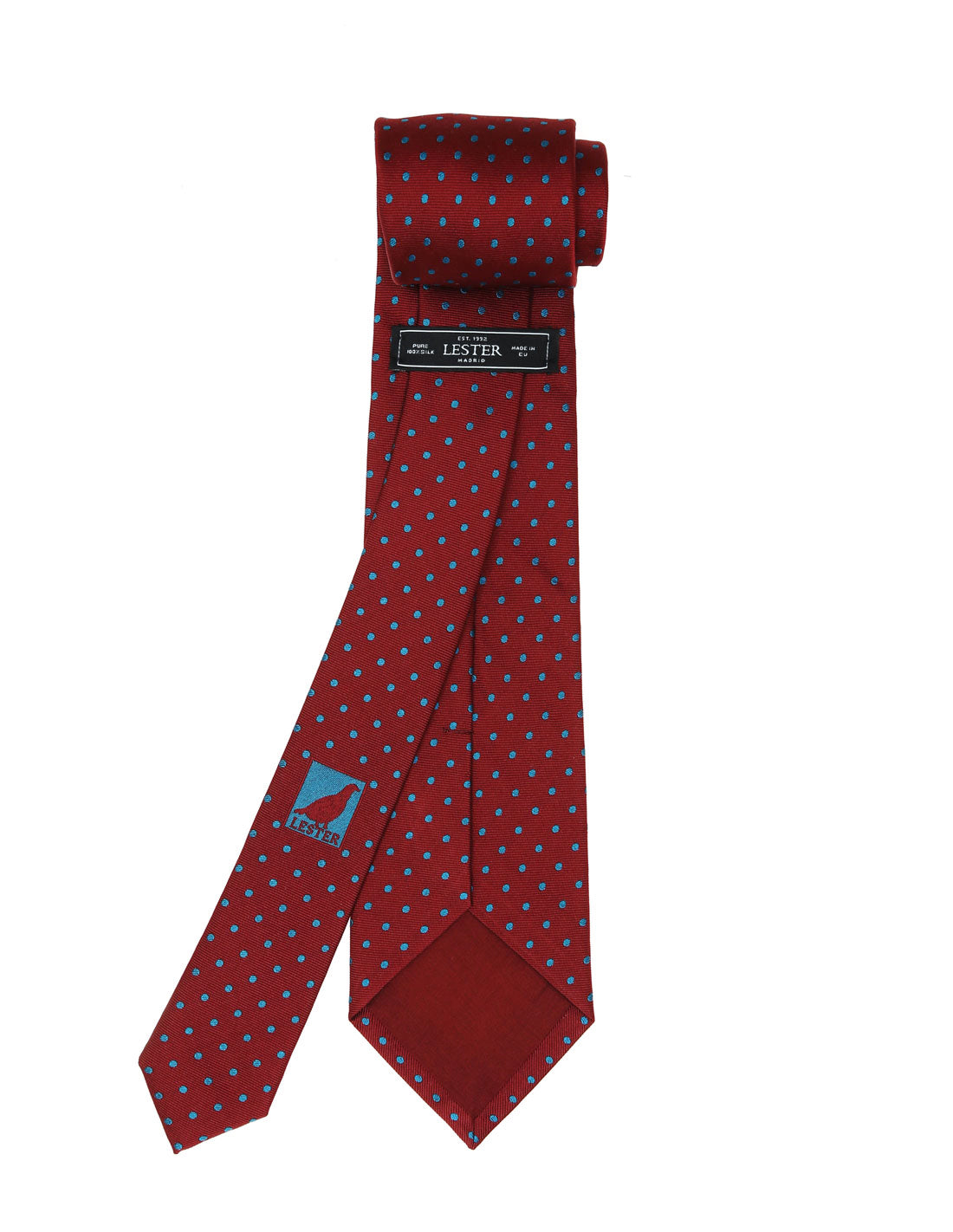 Corbata lunares Rojo/azul