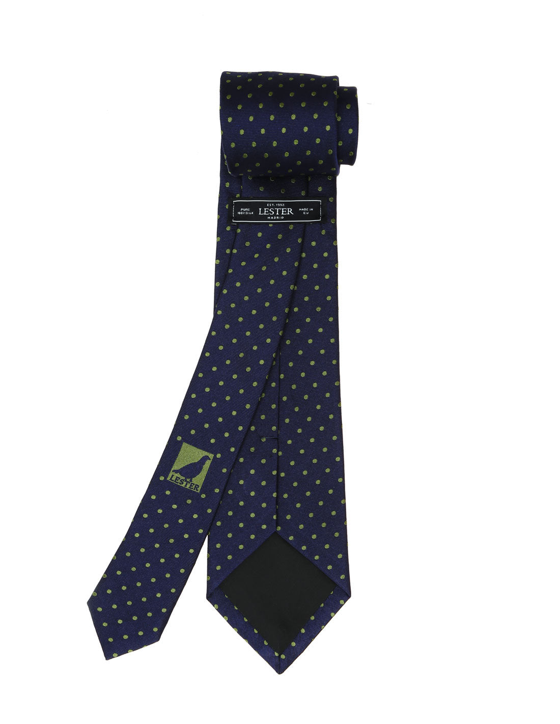 Corbata lunares Azul/verde