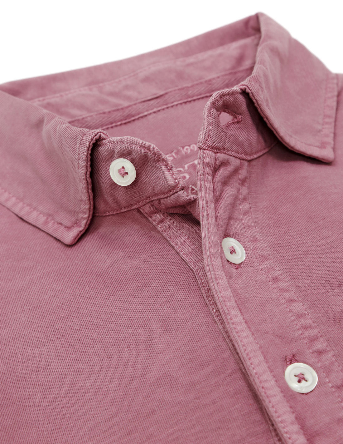 Polo jersey manga larga Berenjena
