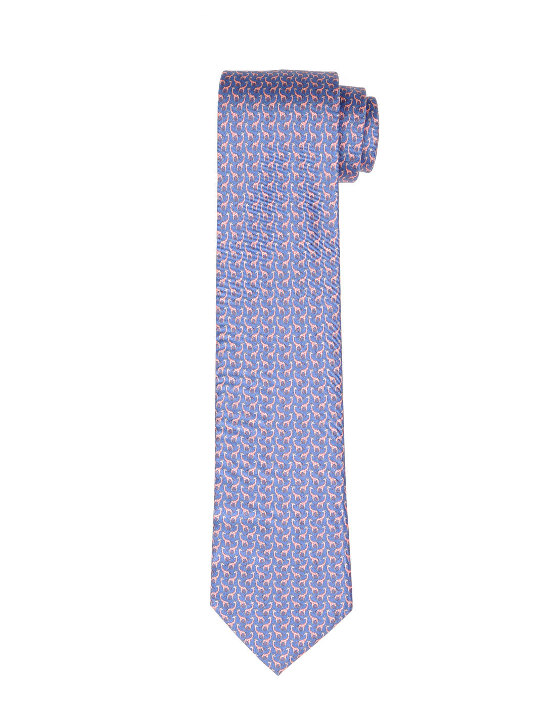 Corbata jirafas Azul/rosa