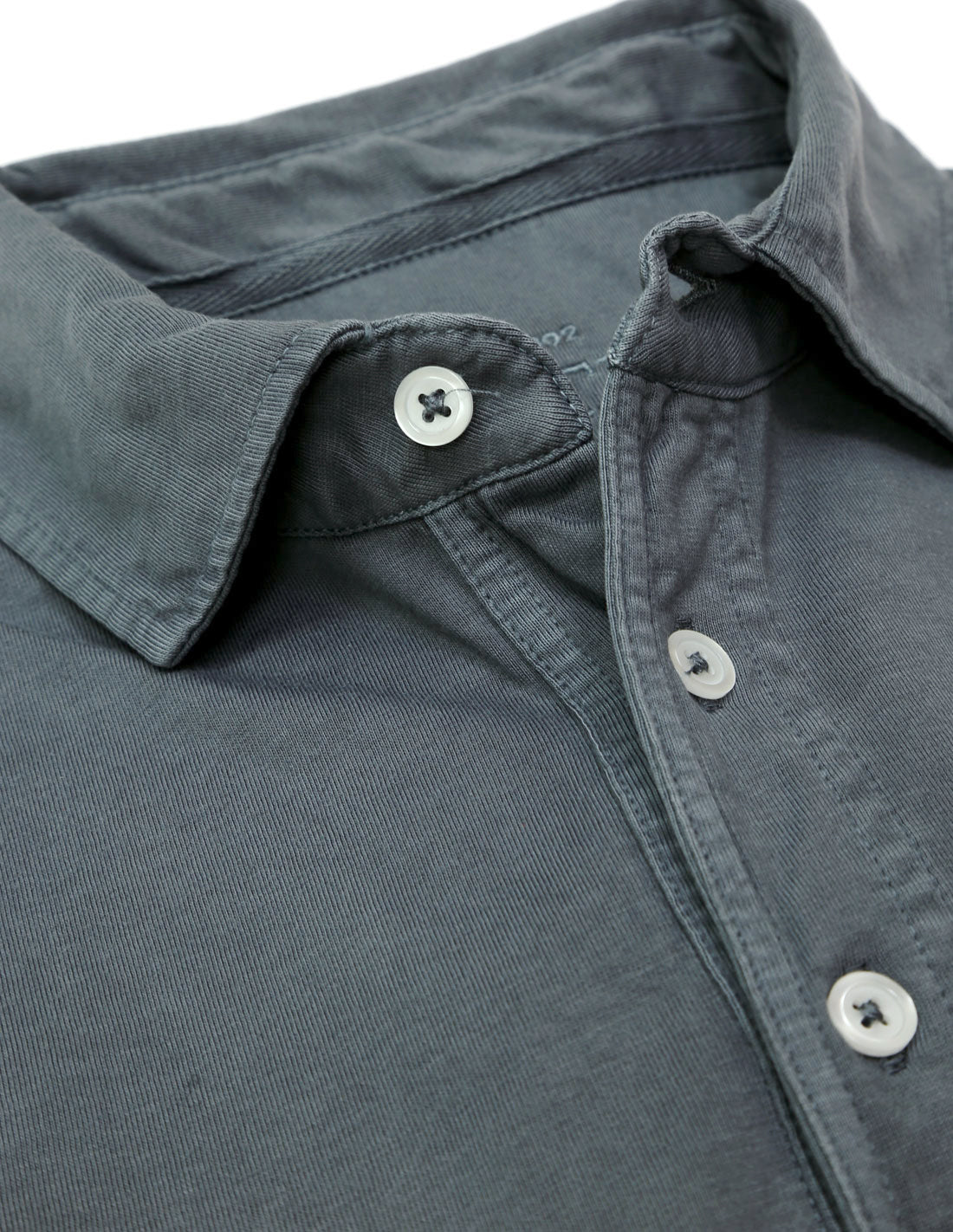 Polo jersey manga larga Gris