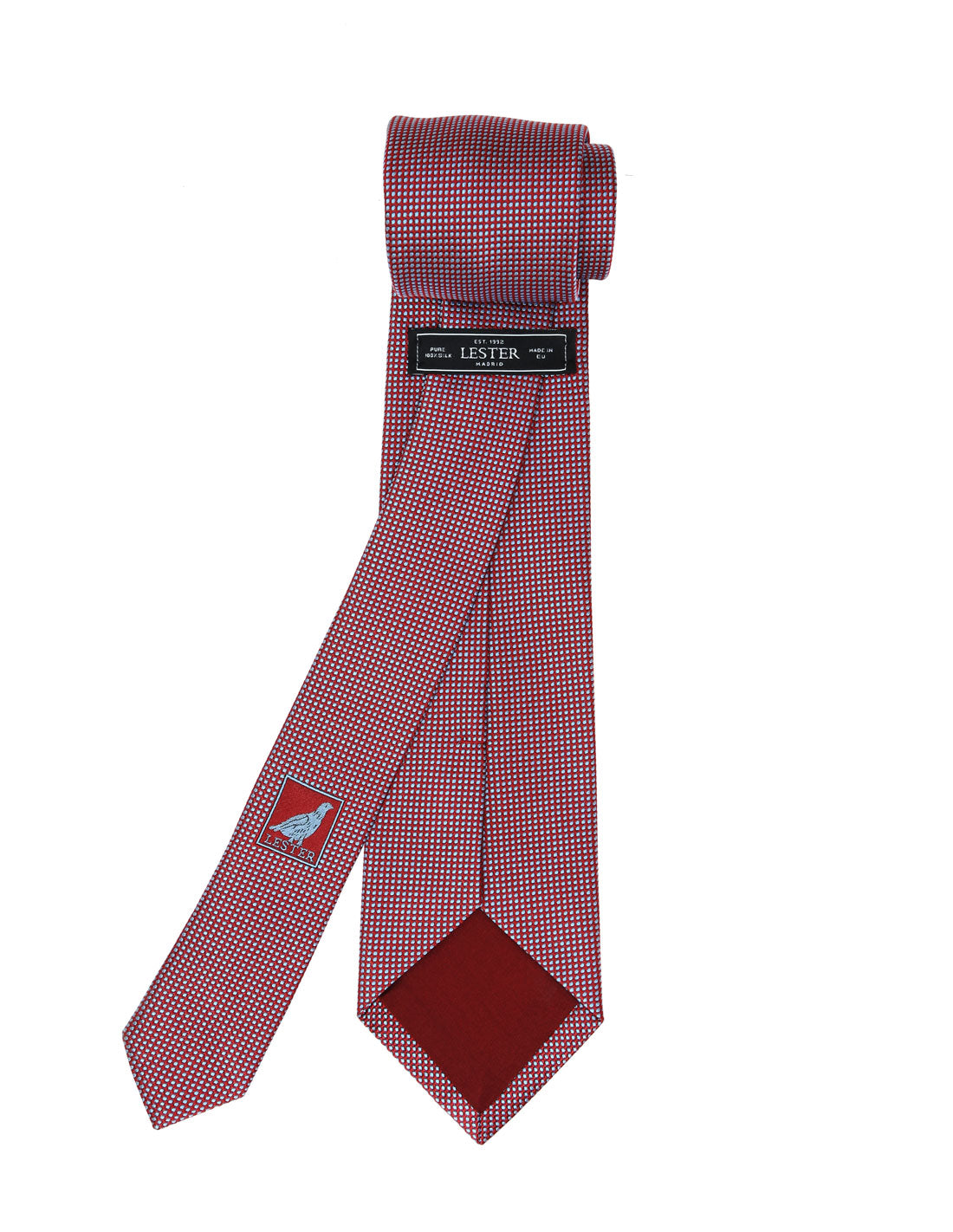 Corbata micropois Rojo/azul claro