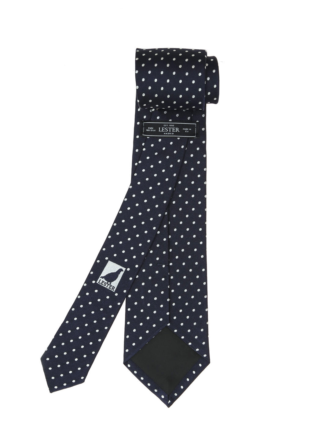 Corbata lunares Azul/blanco