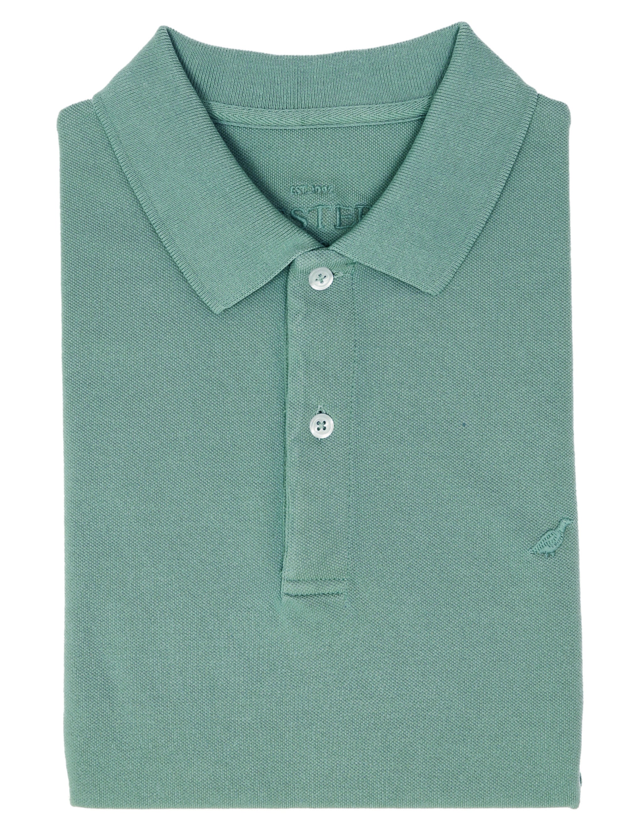 Polo manga corta lavado perdiz Verde