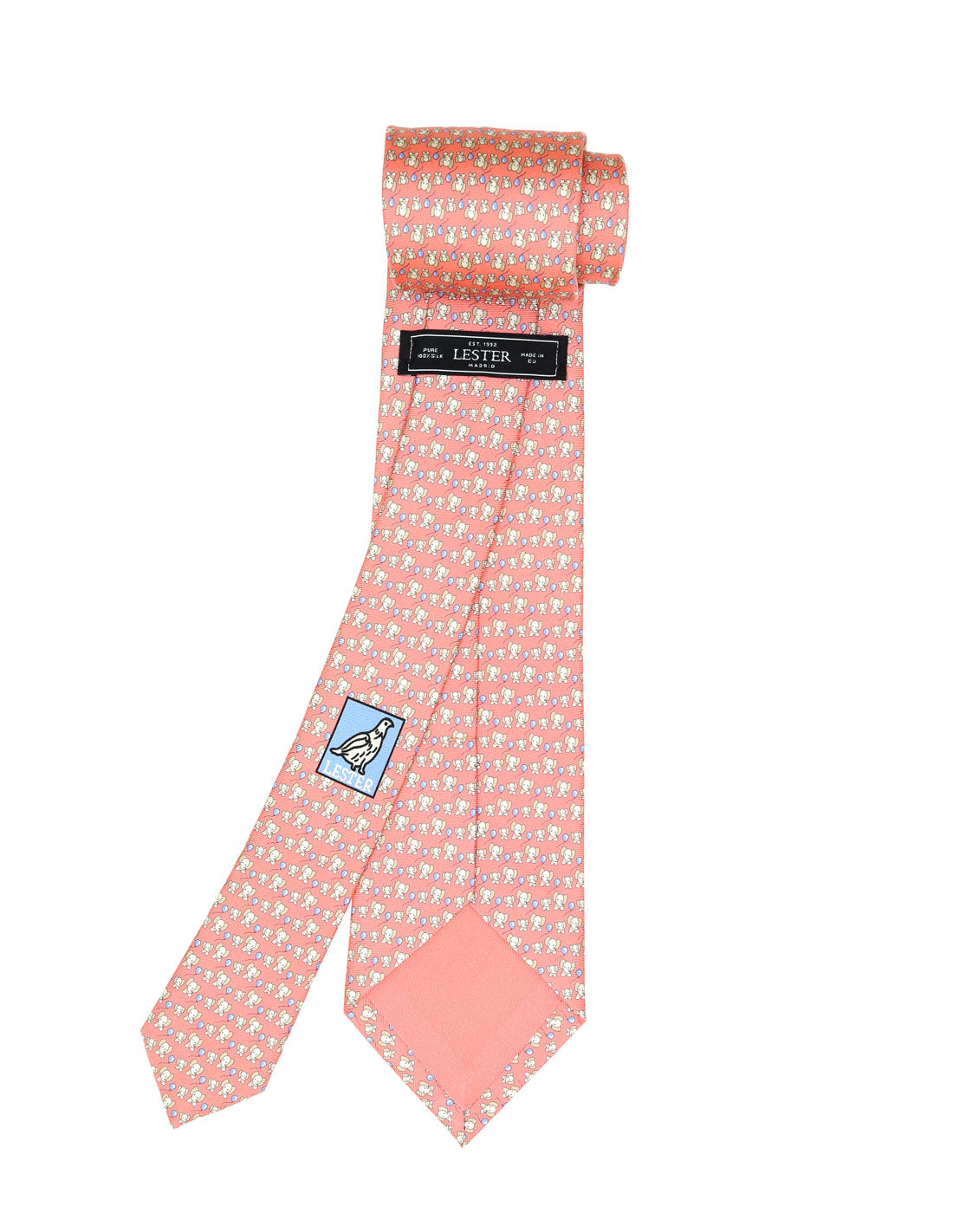 Corbata elefante con globo Rosa/beige