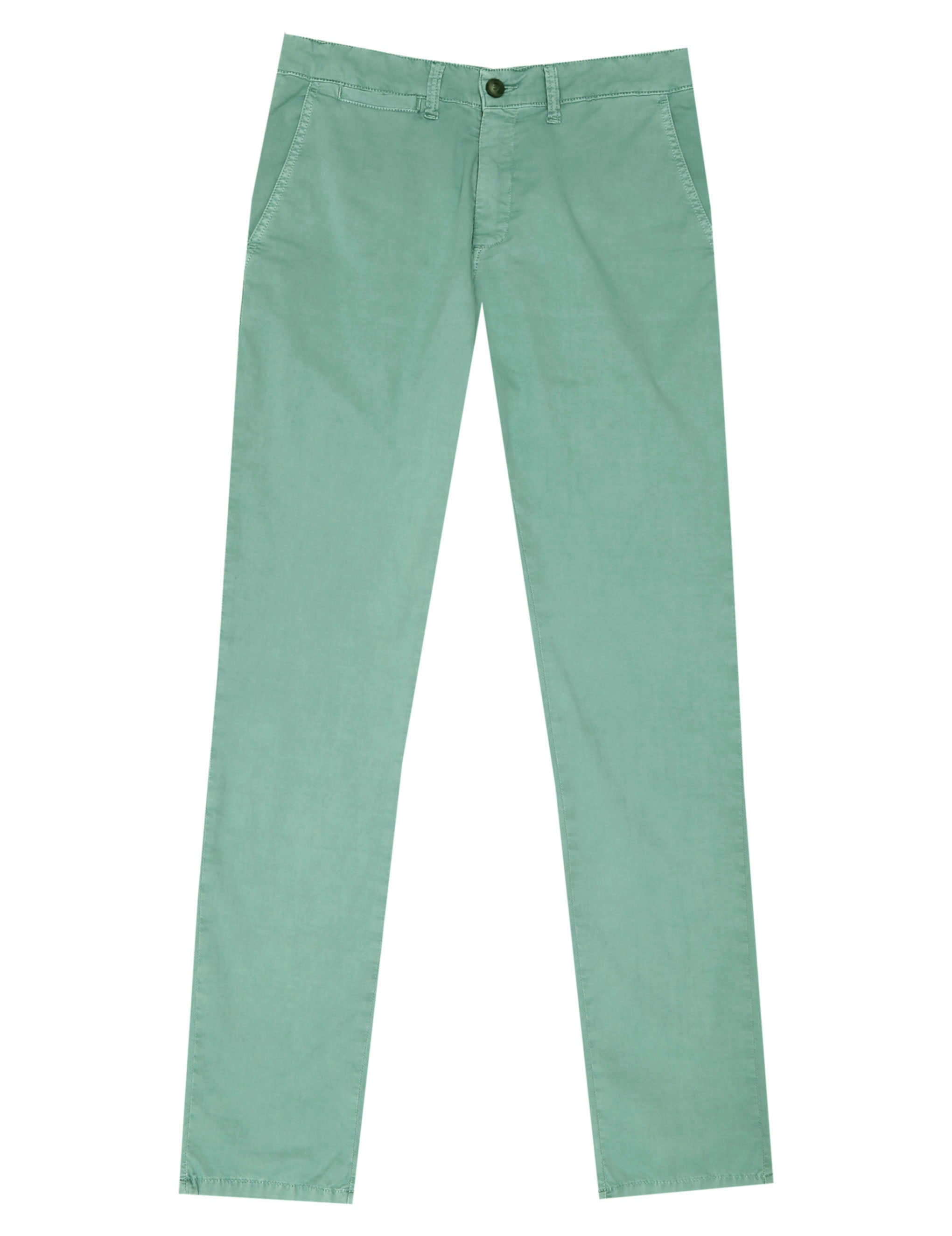Pantalón chino popelin Verde