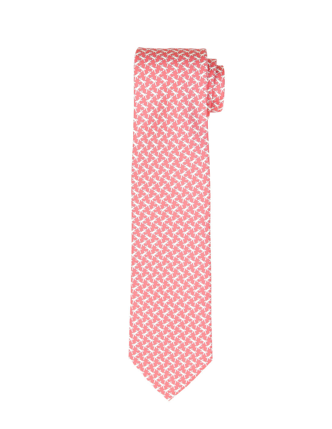 Corbata salamandra Rosa/blanco