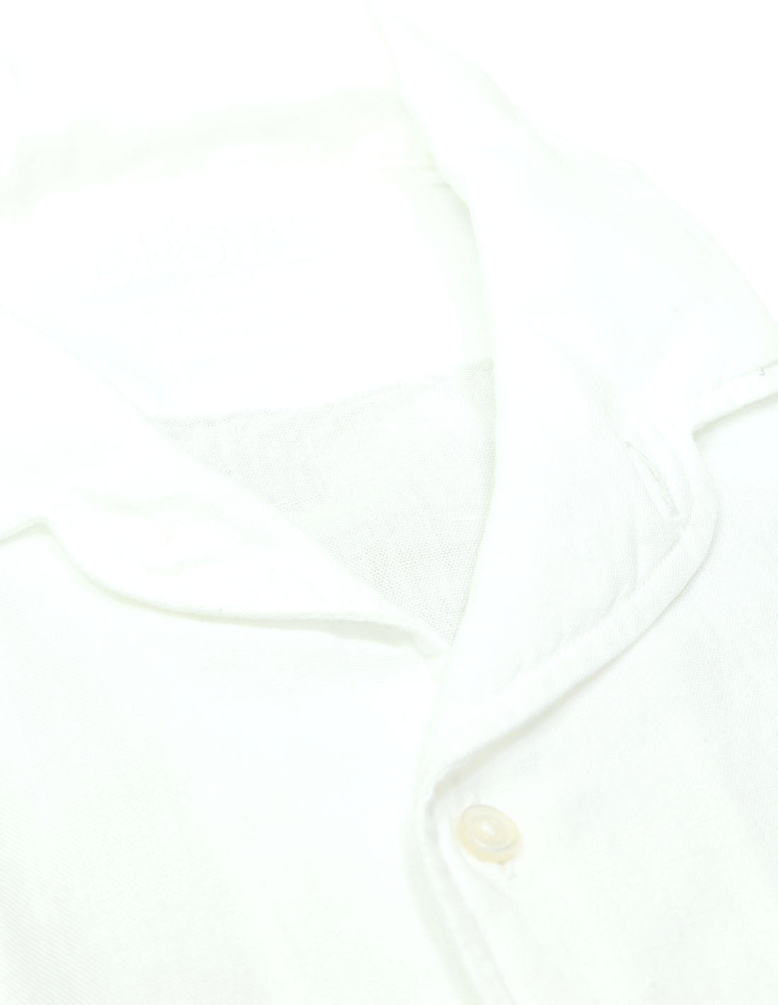 Camisa lino algodón m/c Blanco