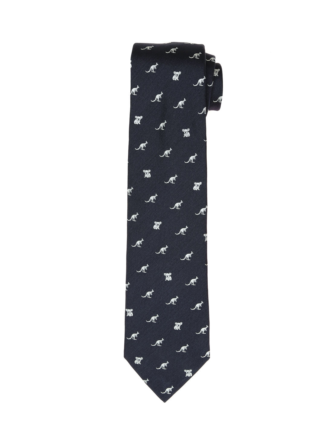 Corbata koala-canguro Azul/blanco
