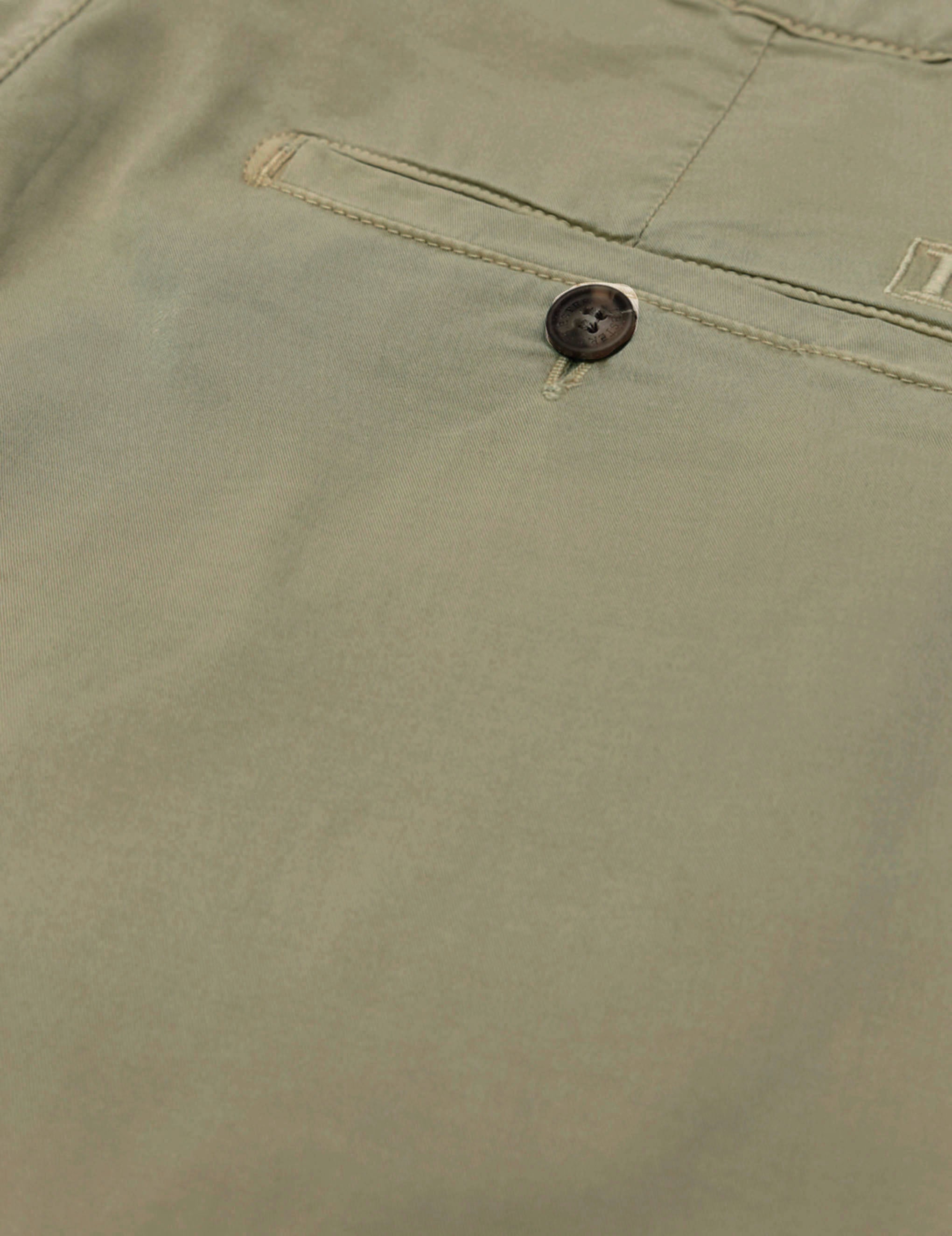 Pantalón chino popelin Kaki