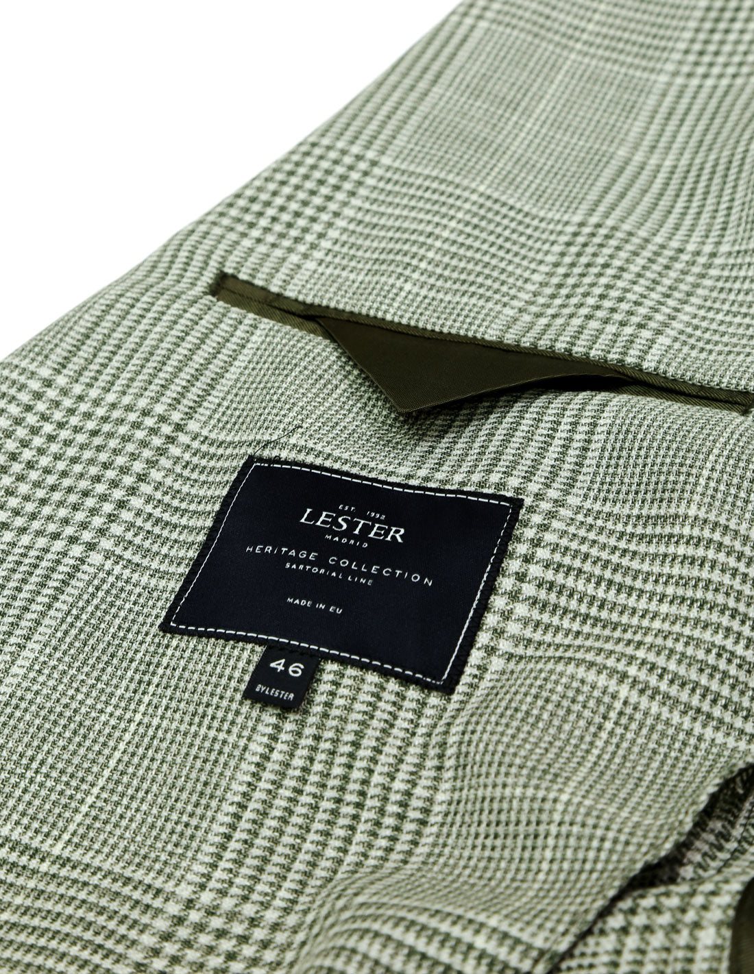 Chaqueta lino principe de gales Verde