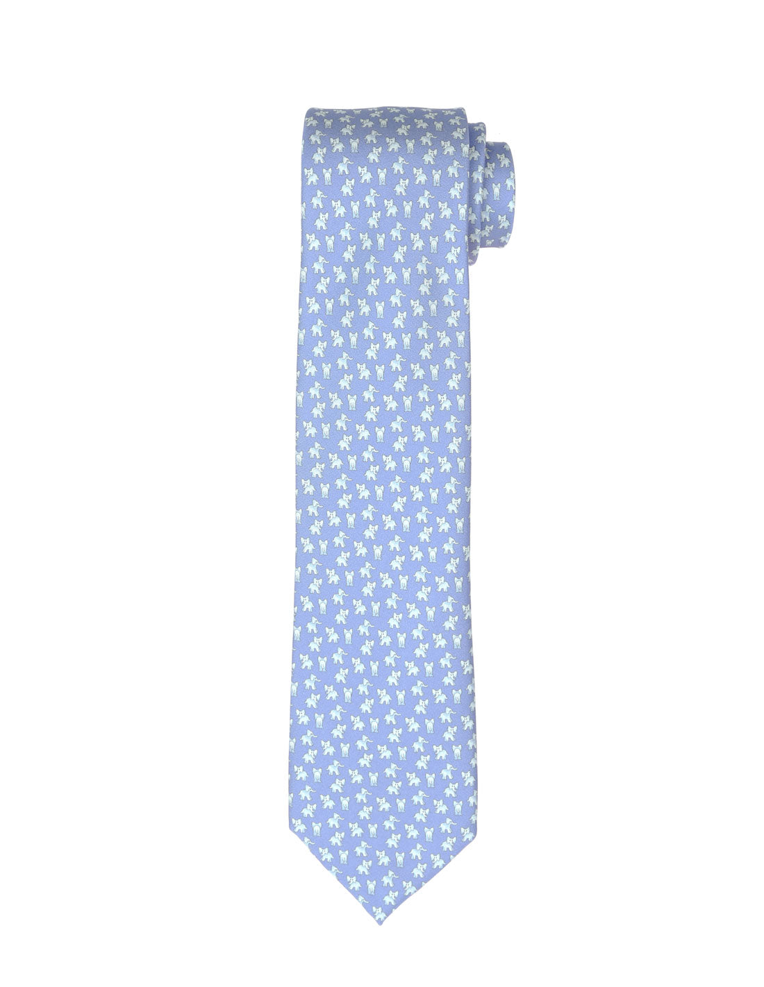 Corbata elefantes Azul/azul