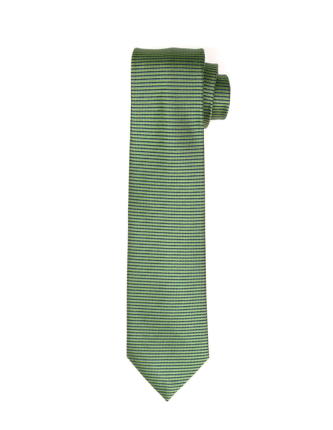 Corbata raya falsa Verde/azul