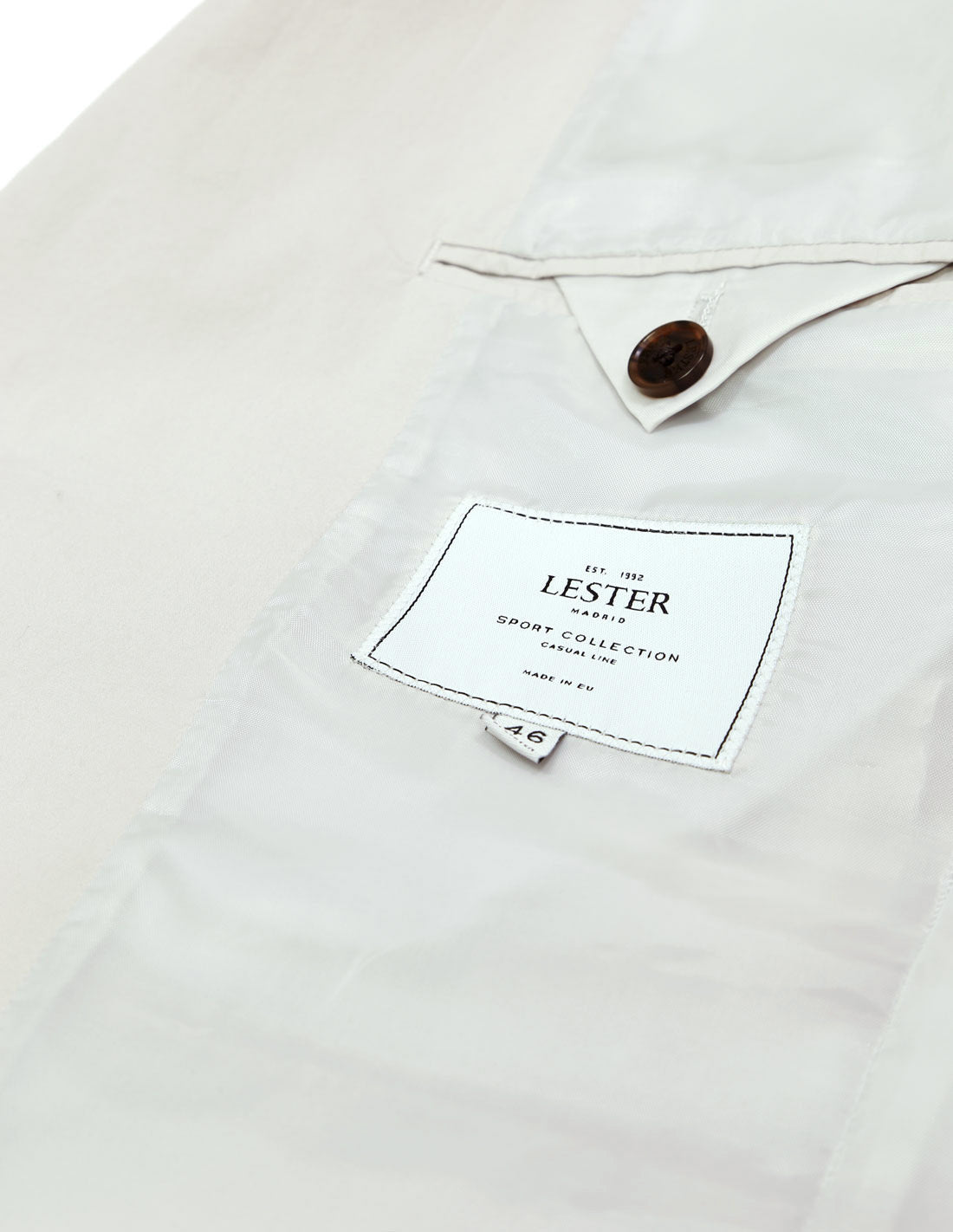 Chaqueta popelin lavada Crudo