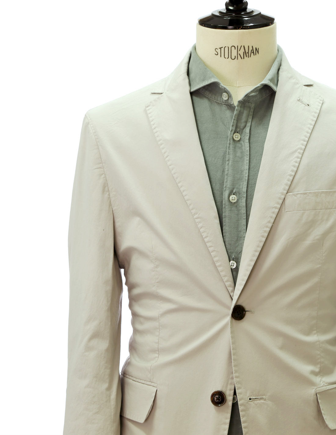 Chaqueta popelin lavada Crudo