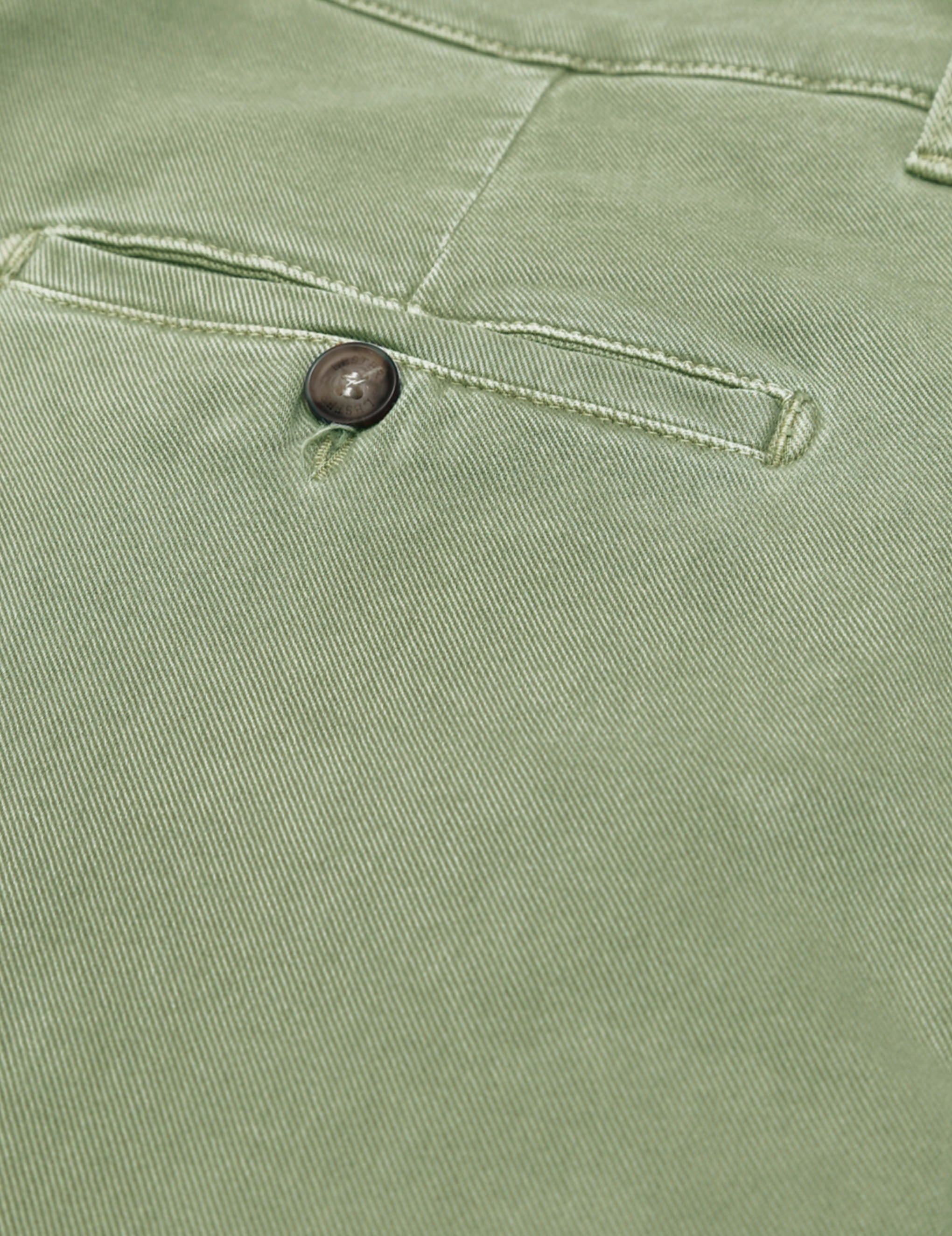 Pantalón chino sarga lavado Verde claro